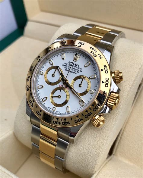 rolex daytona gold silver price in india|Rolex daytona 2 tone price.